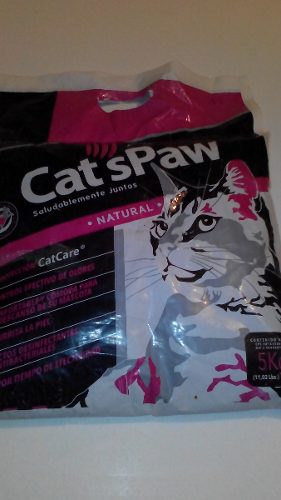 Arena Para Gato Cats Paw 5 Kg Natural (lecho Sanitario)