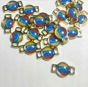 Dijes Conectores Venezuela Bandera Tricolor Collar Pulsera