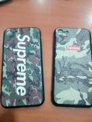 Forro Supreme Camuflado Y Negro Iphone 7 8