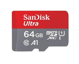 Memoria Micro Sdhc Sandisk Ultra 64gb 100mb/s U1 A1 Clase 10