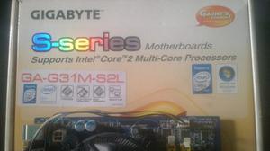 Tarjeta Madre Gygabyte Ga G31m S2l Con Procesador Dual Core