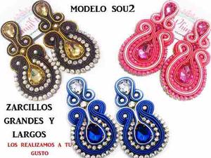 Zarcillos Soutache Collares Pulseras Anillos Cinturones Mas