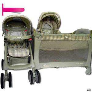Corral Cuna Coche Y Portabebe Graco Pack Play Combo 3x1