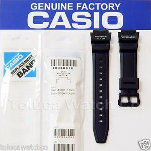 Correa Original Casio® Sgw-300h / Sgw-400h Nueva Negro Mate