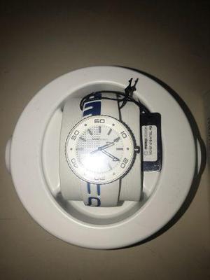 Reloj Momo Desing Jet Aluminium, 43mm Banco/azul (como Nuevo