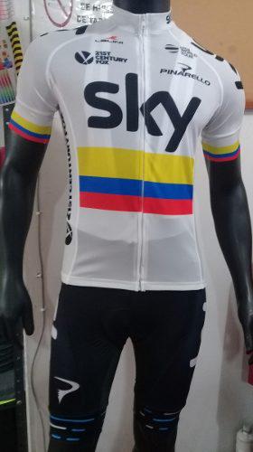 Uniformes De Ciclismo Sky Campeón Nacional De Colombia