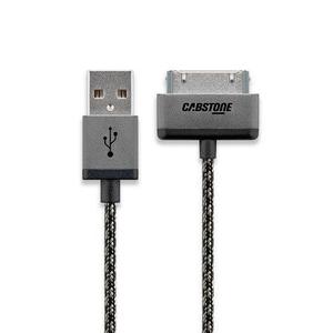 Cable 30 Pin Iphone 4 / 4s Ipad Cabstone Metal Black Grey