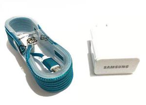 Cargador Adaptador Samsung Con Cable De Nylon Micro Usb 1m
