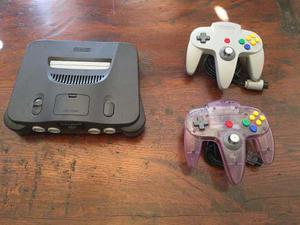 Nintendo 64, Dos Controles, Cinco Juegos Y Estuche