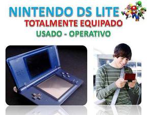 Nintendo Ds Lite + 3 Juegos + 2 Cargadores + Estuche +manual