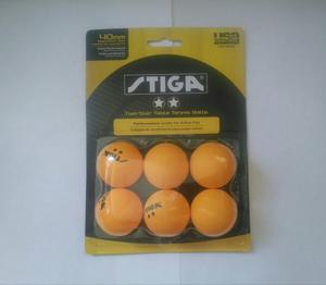 Pelotas Ping Pong Stiga 2 Estrellas Paquete De 6.