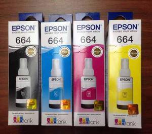 Combo Tintas Epson T664 Original L110 L200 L210 L355