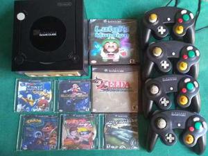 Nintendo Gamecube Chipiado +4 Controles+ 2 Memorias+juegos