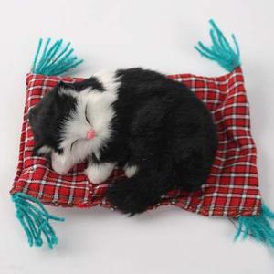 Simulacion Precioso Animal Felpa Gato Dormir Estera 11cm