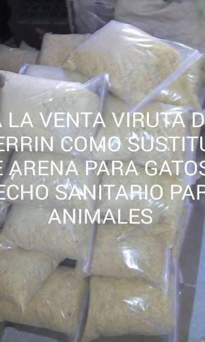 Viruta De Aserrin 100% Pino Sustituto De Arena Para Gato
