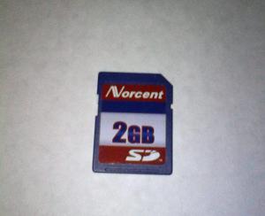 Memoria Sd De 2gb Usada Marca Norcent