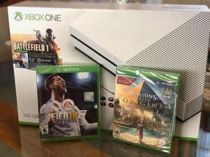 Nuevo Xbox One S De 500 Gb + 4k Con 3 Vídeojuegos Sellados