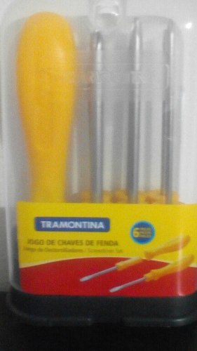 Destornillador Juego De 6 Piezas Tramontina Originales Brazi