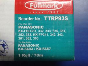 Pelicula De Fax Fullmark Panasonic Ttrp93