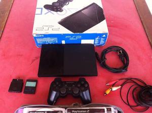 Playstation 2 Chipiado+cables+35 Juegos+control Inalámbrico