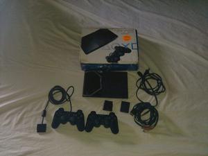 Playstation 2 Con Chip, Memory Card, 2 Controles Y Cables