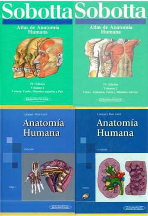 Atlas De Sobotta Tomo 1 Y 2+ Anatomia Latarjet Tomo 1 Y 2