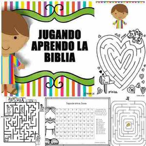 Enseña La Biblia Jugando Material Didáctico Para Niños