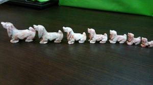 Familia De 7 Perros En Onix Rosado