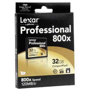 Memoria Cf Compact Flash Lexar 32gb, Nueva Sellada