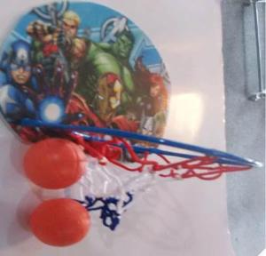 Mini Set De Basket De Los Vengadores, Spiderman Y Cars