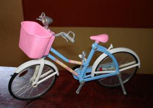Bicleta Para La Barbie Con Cesta Original Mattel Accsesorio