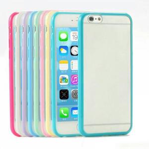 Goma Iphone 6 6s 6g Transparente Borde De Colores