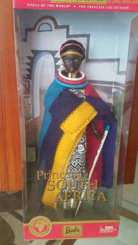 Muñeca Del Mundo Barbie Princesa Africana De Colección