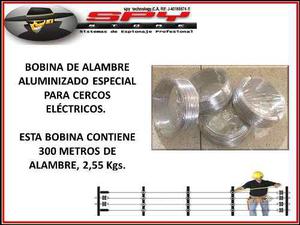 Bobina De Alambre Aluminizado 300mts