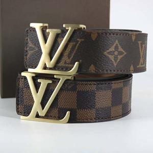 Nueva Hebilla Grande LOUIS VUITTON lv genuina Correa De Cuero De Diseño De  Marcas Marca Mujeres De Los Hombres De Alta Calidad Nuevos Mens Cintas 66 De  19,66 €