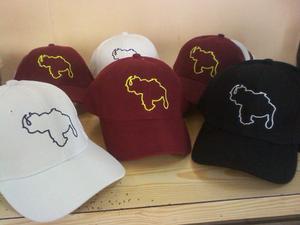 Gorras Con Silueta Del Mapa De Venezuela Al Mayor Y Detal