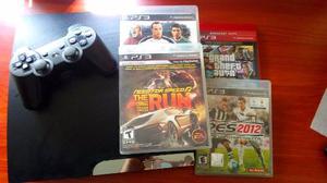 Play Station 3 Ps3 + 4 Juegos Y Control Como Nuevo 160gb