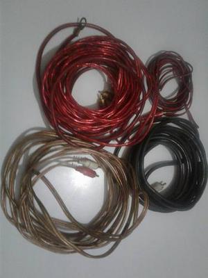 Kit De Cables Para Sonido Planta Carro