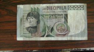 Billetes Lira Italiana Diecimila Y Cincuantamila