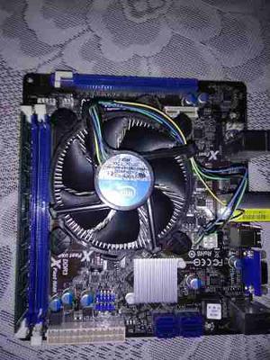 Tarjeta Madre Asrock H61m Vg3 + I De 3 Ghz + 2 Gb Ram