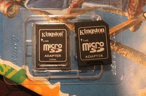 2 Adaptadores/lector De Memoria Micro Sd Kingston