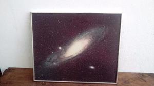 Afiche Con Marco Foto Nasa Galaxia Andromeda Plastificado