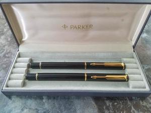 Bolígrafo Y Pluma Fuente Parker 88 Rialto Mate Black Gt