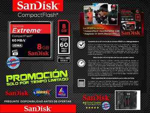 Compactflash Card Sandisk 8 Gb 100% Original
