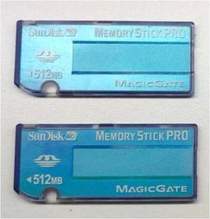 Memory Stick Pro 128 Mb Y 512 Mb Para Cámaras Y Psp