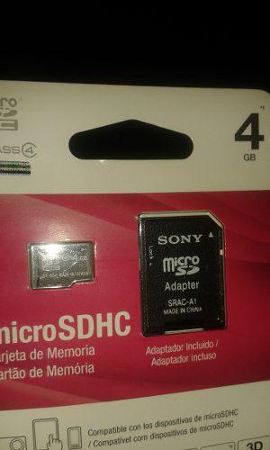 Tarjeta De Memoria Sony 4gb. Con Adaptador Incluido