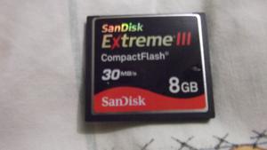 Tarjeta Sandisk Extreme Compact Flash 8gb