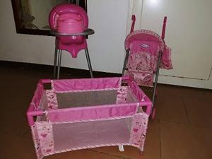 Cuna, Coche Y Silla De Juegos Marca Graco Como Nuevo