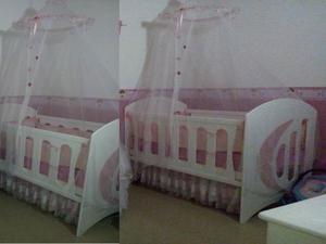 Cuna Para Bebe+ Colchon+ Protectores+mosquitero