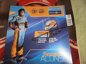 Postales De Colección Firmada Por Fernando Alonso F1